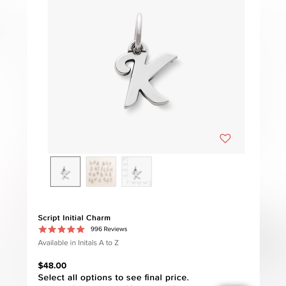 “K” charm 🫶🏻